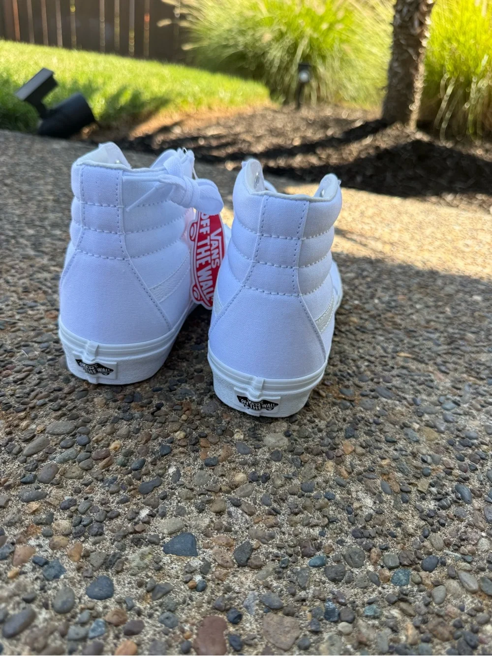 Vans White Top Sneakers  women 8.5/ men 7